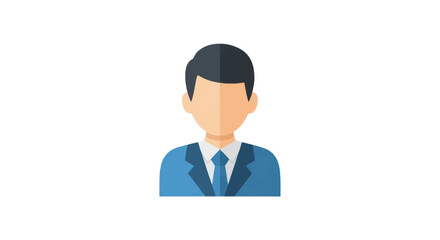 Flat Illustration of a Professional Business Man.