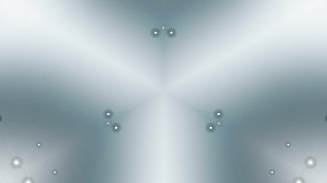 Symmetrical abstract pattern with mint green and black geometric shapes visually appealing
