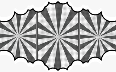 Blank collage grid template for manga comic storyboard layout panels, blank page frames for comic books, photo collages, posters, flyers