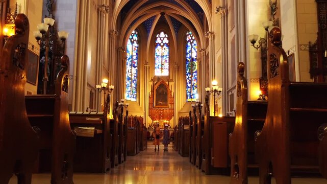 ZAGREB, CROATIA - JULY 12 2017: Zagreb Cathedral on Kaptol is a Roman Catholic, tallest building in Croatia. It is dedicated to Assumption of Mary and to kings Saint Stephen and Saint Ladislaus.