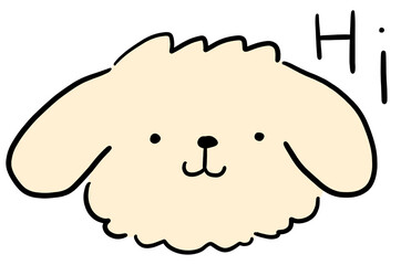 Obraz premium 강아지 일러스트