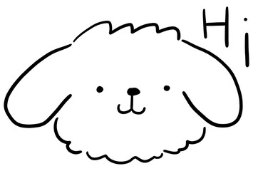 강아지 일러스트 © 민희 정