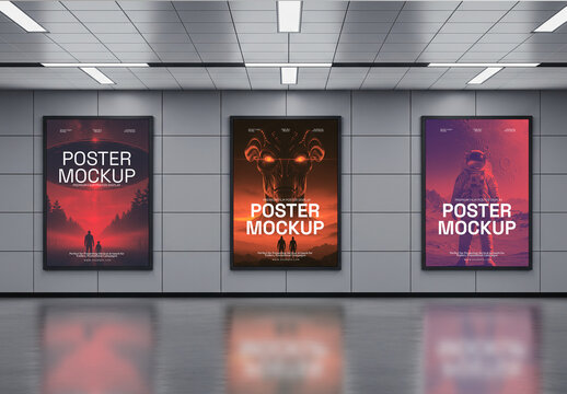 Interior Three Movie Poster Mockup