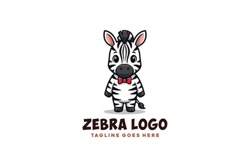Mascot Modern zebra logo design © Fauzana
