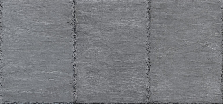 Natural three segment stone slate roof tile texture