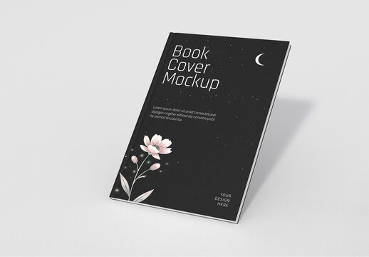 Floating Book Cover Mockup Template