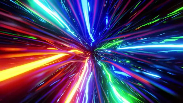 Animated abstract tunnel