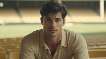 Fototapeta premium Intense Cricket Bowler Appeals for Wicket