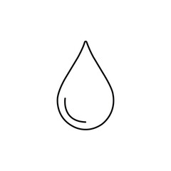 Obraz premium Water drop line icon vector illustration isolated on white background