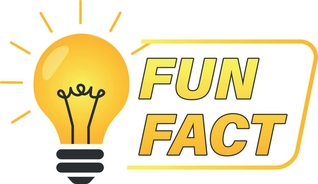 Fun fact lightbulb vector illustration. Educational trivia and creative idea knowledge concept for learning and curiosity. Flat style.