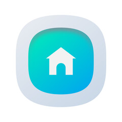 Fototapeta premium Home Page Icon for Dashboard Interface Design 