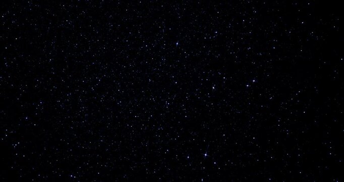 Space and stars, imitation. Twinkling of four-pointed stars.  Smooth rotation. Use for background and texture.