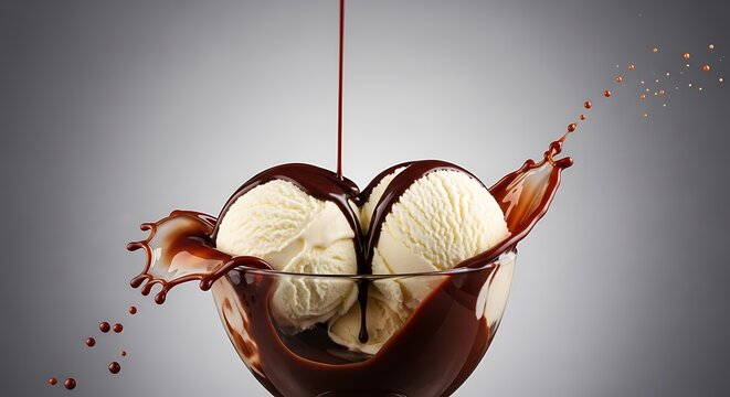Indulge in the richness of chocolate and vanilla ice cream together in a delicious dessert