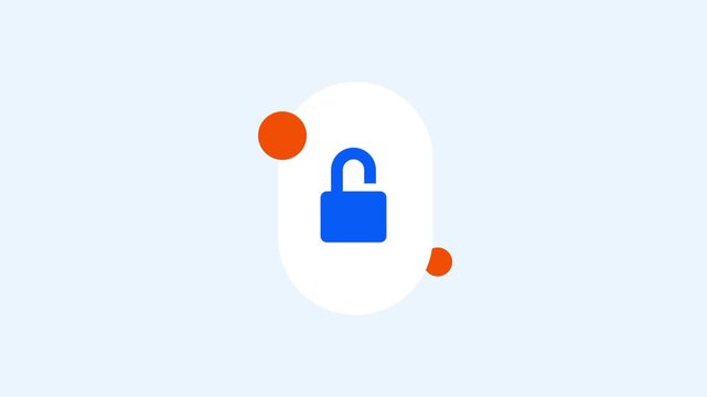 Blue padlock icon surrounded by orange circles illustrates a multi layer security architecture designed to protect sensitive cloud based databases