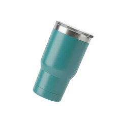 Modern Teal Insulated Tumbler with Silver Lid
