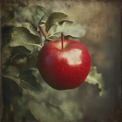 真っ赤なリンゴ実る