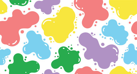 Colorful Abstract Blobs Pattern.