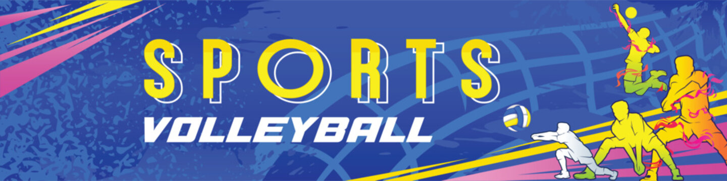 Volleyball Sports Day Background Vector. International Sports Day Illustration, Graphic Design for the decoration of gift certificates, banners, and flyer