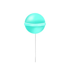Cute Colorful Lollipop Candy Illustration Isolated on Transparent Background Png