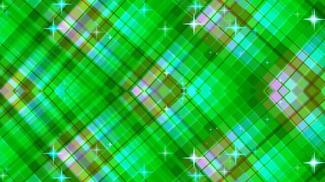 Green Plaid Texture Animation Background
