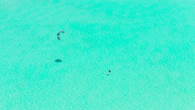 Kite Surfing aerial 4k