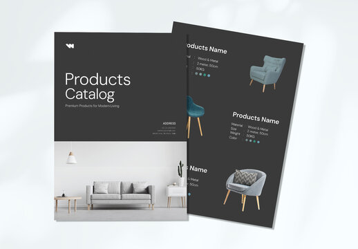 Modern Furniture Product Catalog Layout