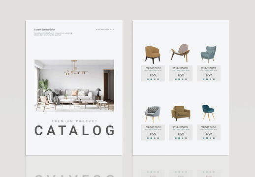 Minimal Interior Furniture Catalog Flyer Template