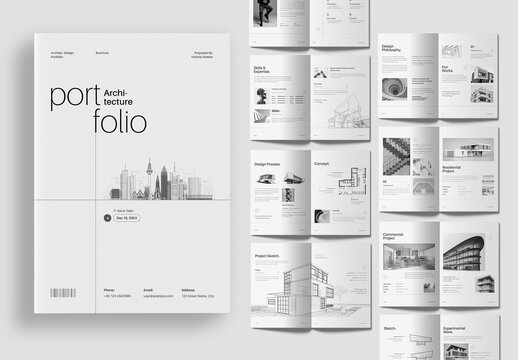Minimalist Architecture Portfolio Brochure Template