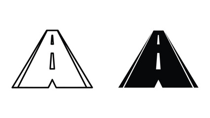 Letter A road sign icon © Jahidul