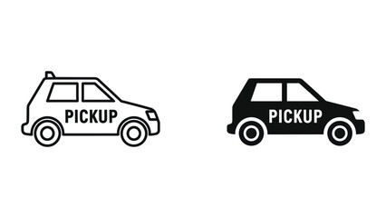 Pickup truck illustration © Jahidul