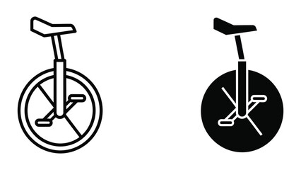 Unicycle icon set © Jahidul
