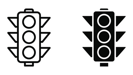 Traffic lights symbol © JahidulStockbd
