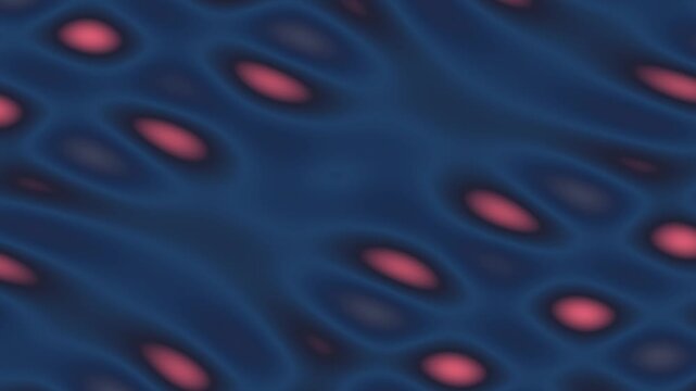 Abstract Fluid Art - Mesmerizing Blue and Red Pattern.