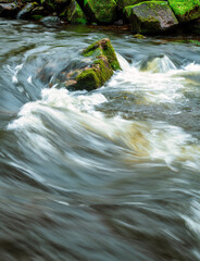 River rocks & water.