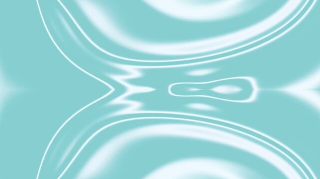 Soft, flowing, ethereal teal and white abstract motion graphics with a symmetrical, organic pattern and delicate luminous lines.