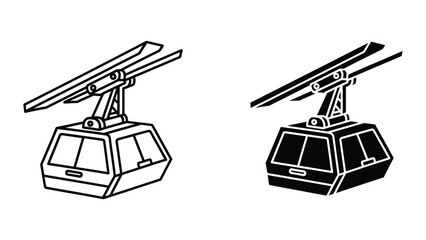 Cable car illustration © Jahidul