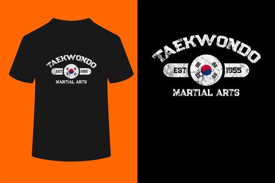 Taekwondo Established 1955 Tae Kwon Do Gift Martial Arts T-Shirt
