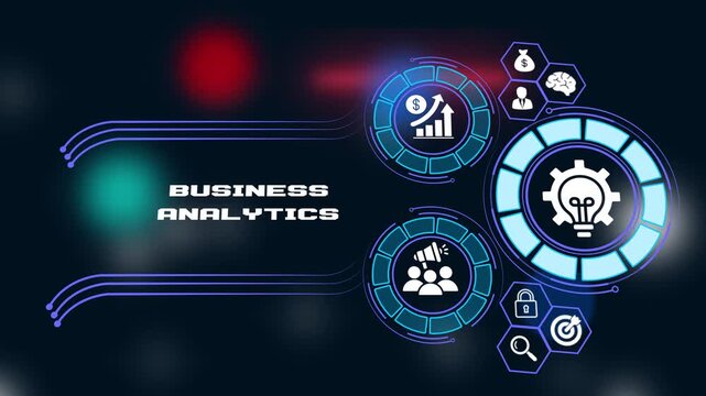 Business analytics data driven decision and performance optimization concept. Business, Technology, Internet and network concept.
