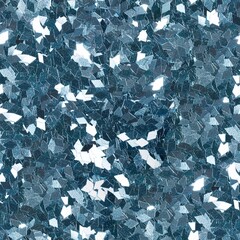 Light blue glitter in rhombus form, sparkle confetti texture. Christmas abstract background. Ideal seamless pattern.