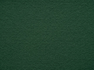 Dark green felt background texture. Surface of snooker, poker, casino. Natural felt background for patchwork, xmas seasonal decoration, lettering or 3d artwork. Full frame retro, vintage pattern.