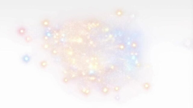 きらきらエフェクト　白　AI生成