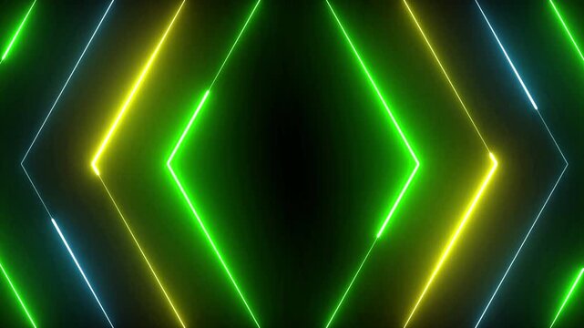 Neon glowing grid tunnel for retro gaming videos, futuristic VR content, and synthwave music backgrounds. Classic 80s Tron-style animation. 4K seamless loop.