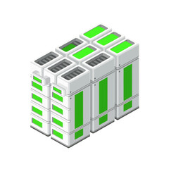 Fototapeta premium Futuristic Modular Energy Storage Battery