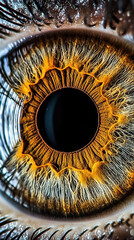 Macro Close-Up of Human Eye Iris