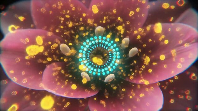 Flower Bud Opening in Beautiful Time-lapse Bloom - Video
