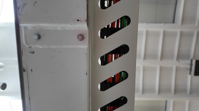 Industrial electrical wiring system with cables and junction box