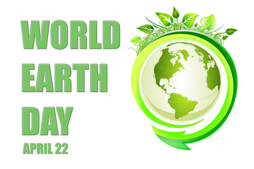 World Earth Day Illustration poster