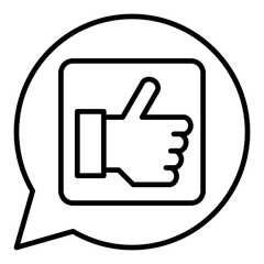 Obraz premium Like Icon