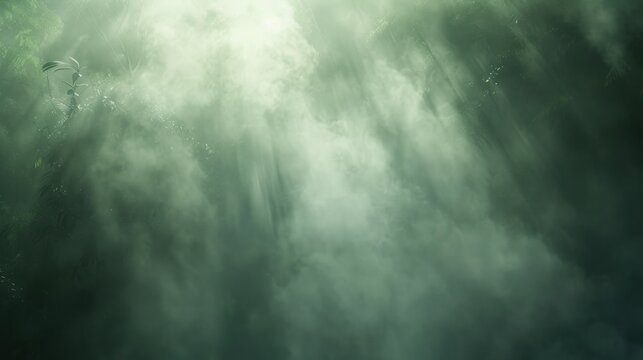 Abstract foggy green background