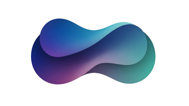 Abstract Gradient Blob Shape SVG Vector &ndash; Modern Fluid Organic Logo Element Isolated on Transparent Background for Branding, Web, and Creative Design